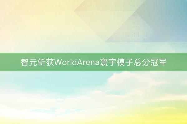 智元斩获WorldArena寰宇模子总分冠军