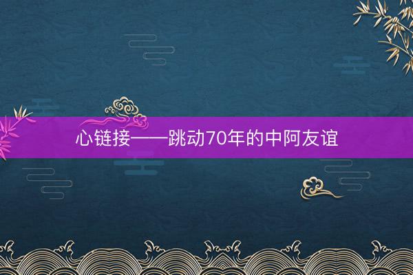 心链接——跳动70年的中阿友谊