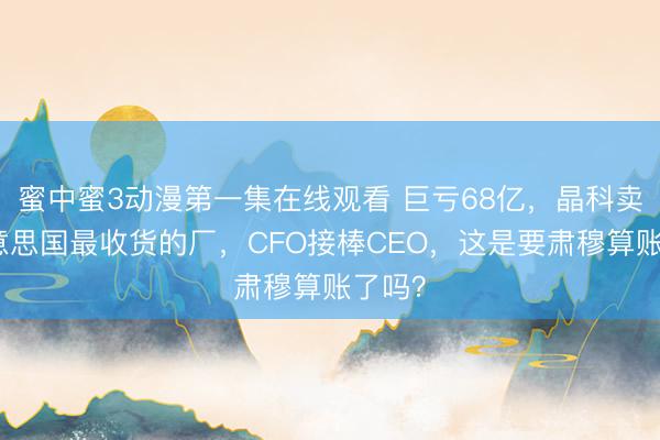 蜜中蜜3动漫第一集在线观看 巨亏68亿，晶科卖掉好意思国最收货的厂，CFO接棒CEO，这是要肃穆算账了吗？